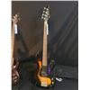 Image 2 : 3 GUITARS: YAMAHA MODEL EG112 STRAT STYLE GUITAR WITH BRIDGE HUMBUCKER PICKUP, LTD J-BASS STYLE