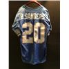 Image 1 : BARRY SANDERS AUTOGRAPHED DETROIT LIONS JERSEY