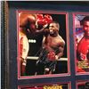 Image 2 : MIKE TYSON, FRAMED AND AUTOGRAPHED COLLECTION OF THREE SPORTS ILLUSTRATED COVERS AND FIGHT PICTURE