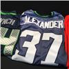 Image 8 : 8 SPORTS JERSEYS INC. DETROIT LIONS-81-JOHNSON JERSEY, SEAHAWKS MARSHAWN LYNCH AND SHAUN ALEXANDER