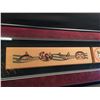 Image 2 : TWO FRAMED, HAND PAINTED PANELS BY COAST SALISH ARTIST RICHARD KRENTZ REPRESENTING A WHALE, SALMON,