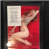 Image 2 : MARILYN MONROE FRAMED "GOLDEN DREAMS" NUDE POSE WITH JUNE-JULY-AUGUST 1954 CALENDAR AND ARTICLE