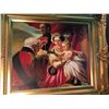Image 2 : FRAMED ORIGNAL OIL ON CANVAS PAINTING "DUKE OF WELLINGTON PRESENTING A GIFT"