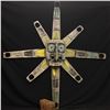 Image 2 : VERY OLD, VERY LARGE HAND PAINTED AND CARVED SUN MASK, 7' 8'' TALL