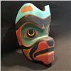 Image 2 : HAND CARVED AND PAINTED BEAR MASK, 11'' H