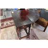 Image 2 : ANTIQUE BARLEY TWIST GATE LEG TABLE