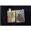 Image 1 : PAIR OF POKEMON COLLECTABLE GOLD PLATED CARDS