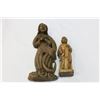 Image 1 : TWO CARVED WOOD FIGURES