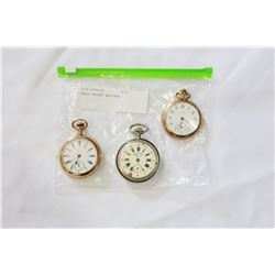 THREE POCKET WATCHES