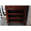 Image 3 : CARVED GLASSDOOR CABINET WITH GALLERY AND LOWER WINE STORAGE