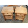 Image 2 : PAIR OF RUSTIC PINE ENDTABLES