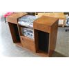 Image 2 : COMPLETE SANYO STEREO SYSTEM ON ROLLING OAK STAND