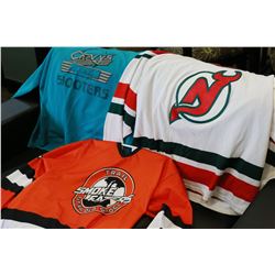 THREE HOCKEY JERSEYS