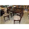 Image 2 : MODERN ESPRESSO FINISH DINING TABLE WITH HIDDEN LEAF AND 8 CHAIRS