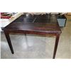 Image 8 : MODERN ESPRESSO FINISH DINING TABLE WITH HIDDEN LEAF AND 8 CHAIRS
