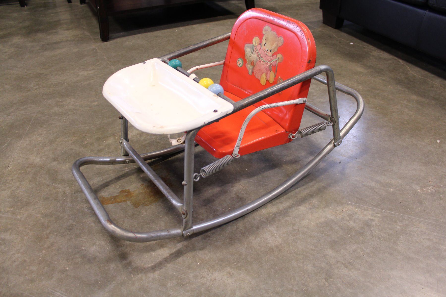 VINTAGE METAL BABY ROCKER