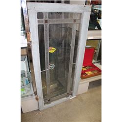 VINTAGE LEADED GLASS DOOR