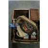 Image 1 : LOT OF WICKER BASKETS AND TOY WICKER LOUNGE