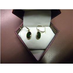 14K YELLOW CHROME DIOPSIDE EARRINGS, INSURANCE VALUE $900 (12)
