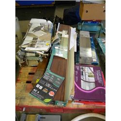 PALLET OF ASSORTEDWOOD/STONE/GLASS TILE