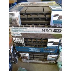 3 BOXES COMPOSITE GREY DECK TILES 9SQ.FT