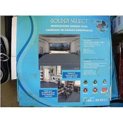 2 BOXES GREY INTERLOCKING GARAGE TILE 22.9 SQ.FT,,,,