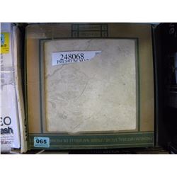 2 BOXES OF BEIGE FLOOR TILE 12 X 12