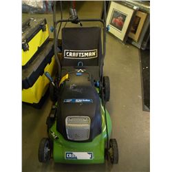 CRAFTSMEN REAR BAG RECHARGABLE MOWER WITH CHARGER