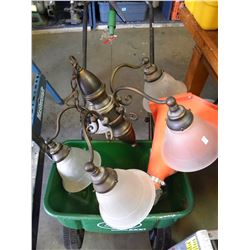 SCOTTS SPEEDY GREEN 1000 LAWN SPREADER/HAND SPREADER AND LIGHT FIXTURE