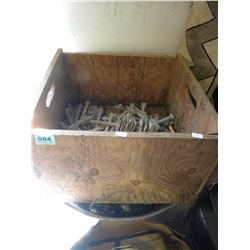 LOT OF ASSORTED GALVINIZED BOLTS AND HARDWARE