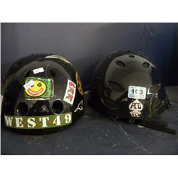 2 SKATEBOARD HELMETS