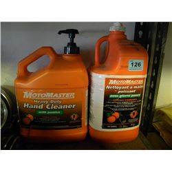 2 JUGS OF MOTOR MASTER ORANGE HAND CLEANER