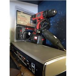 MILWUAKEE 14.4 VOLT DRILL/DREMELL/BOSE CONTROL CONSOLE/SHARPENING SYSTEM