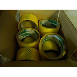 BOX OF NEW YELLOW PACKING TAPE
