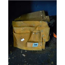 2 LEATHER TOOL POUCHES