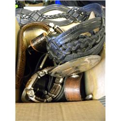 LOT OF VINTAGE LEATHER BELTS