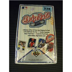 SEALED BOX OF 1991 EDITION BASEBALL CARDS