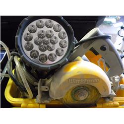 WORKFORCE TILE SAW/FLASHLIGHT