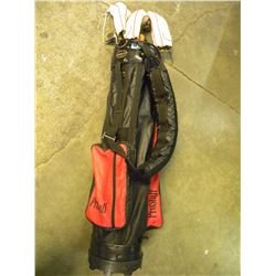 GOLF CLUBS AND BAG
