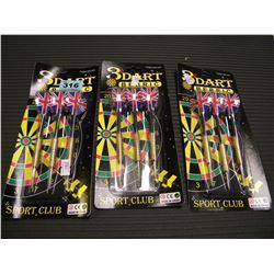 3 NEW SETS OF PLAYING DARTS