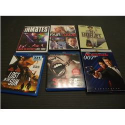 4 DVDS & 2 BLURAYS