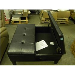 NEW SIMPLY HOME SQUARE COFFEE TABLE ODOMAN WITH SPLIT LIFT UP LID