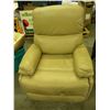 Image 1 : BEIGE LEATHER ROCKER RECLYNER