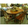 Image 1 : OUTDOOR TABLE WITH 6 MATCHING CHAIRS