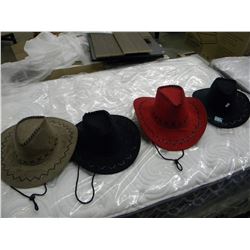 4 COWBOY HATS