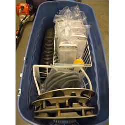 BLUE TOTE AND CONTENTS