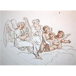 5 dessins d'inspiration classique ou néo-clas...