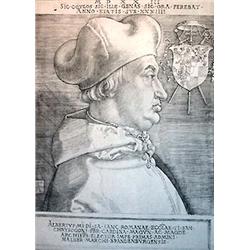 DÜRER, Albert.- Albert de Mayence. Gravure su...