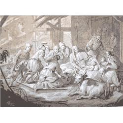 R.O.- L' Adoration des bergers. milieu ou 2de...