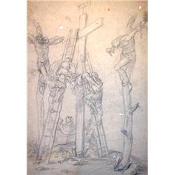 Suiveur du    TINTORET (1518-1594).- La desce...